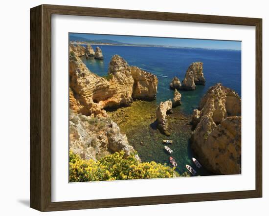 Ponta Da Piedade, Algarve, Portugal-Katja Kreder-Framed Photographic Print