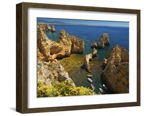 Ponta Da Piedade, Algarve, Portugal-Katja Kreder-Framed Photographic Print