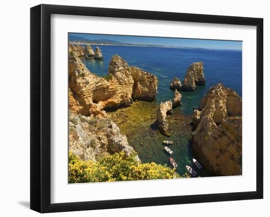 Ponta Da Piedade, Algarve, Portugal-Katja Kreder-Framed Photographic Print