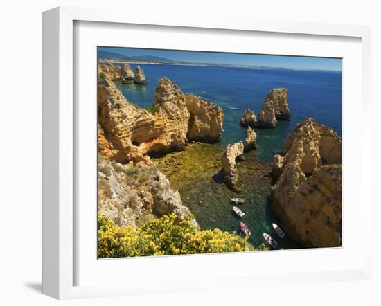 Ponta Da Piedade, Algarve, Portugal-Katja Kreder-Framed Photographic Print