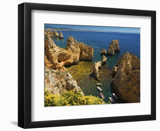 Ponta Da Piedade, Algarve, Portugal-Katja Kreder-Framed Photographic Print