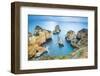 Ponta da Piedade, Lagos, Algarve, Portugal. Iconic cliffs of Praia de Piedade.-Marco Bottigelli-Framed Photographic Print