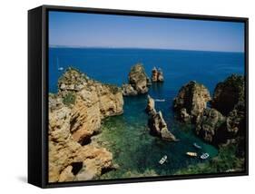 Ponta Da Piedade, Lagos, Algarve, Portugal-Steve Vidler-Framed Stretched Canvas