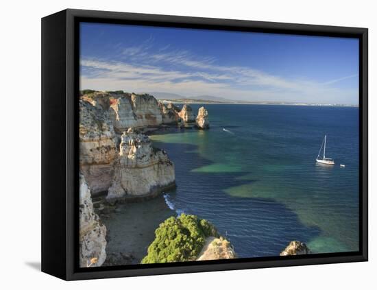 Ponta Da Piedade, Lagos, Algarve, Portugal-Michele Falzone-Framed Stretched Canvas