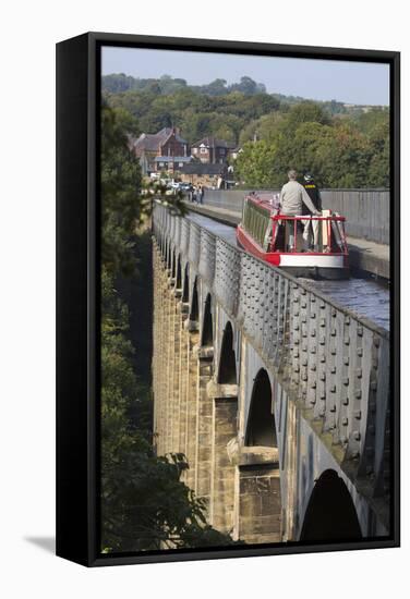 Pontcysyllte Aqueduct, Built 1795 to 1805, and the Ellesmere Canal-Stuart Black-Framed Stretched Canvas