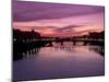 Ponte Alla Carraia and River Arno at Dusk, Florence, Tuscany, Italy, Europe-Patrick Dieudonne-Mounted Photographic Print