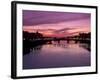 Ponte Alla Carraia and River Arno at Dusk, Florence, Tuscany, Italy, Europe-Patrick Dieudonne-Framed Photographic Print