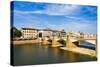 Ponte Alla Carraia over the Arno River, Florence, Tuscany, Italy, Europe-Nico Tondini-Stretched Canvas