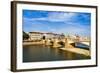 Ponte Alla Carraia over the Arno River, Florence, Tuscany, Italy, Europe-Nico Tondini-Framed Photographic Print