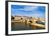 Ponte Alla Carraia over the Arno River, Florence, Tuscany, Italy, Europe-Nico Tondini-Framed Photographic Print