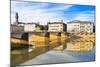 Ponte Alle Grazie over the River Arno, Florence (Firenze), Tuscany, Italy, Europe-Nico Tondini-Mounted Photographic Print