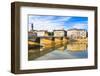 Ponte Alle Grazie over the River Arno, Florence (Firenze), Tuscany, Italy, Europe-Nico Tondini-Framed Photographic Print