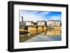 Ponte Alle Grazie over the River Arno, Florence (Firenze), Tuscany, Italy, Europe-Nico Tondini-Framed Photographic Print