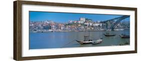 Ponte De Dom Luis I and Douro River Porto Portugal-null-Framed Photographic Print