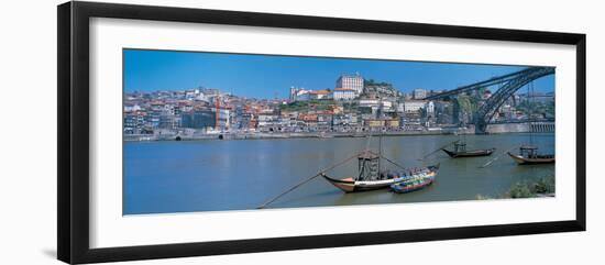 Ponte De Dom Luis I and Douro River Porto Portugal-null-Framed Photographic Print