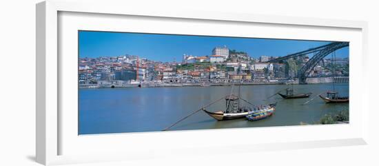 Ponte De Dom Luis I and Douro River Porto Portugal-null-Framed Photographic Print