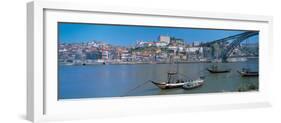 Ponte De Dom Luis I and Douro River Porto Portugal-null-Framed Photographic Print