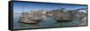 Ponte de Dom Luis I and Port Carrying Barcos, Porto, Portugal-Alan Copson-Framed Stretched Canvas