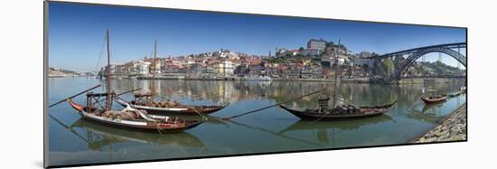 Ponte de Dom Luis I and Port Carrying Barcos, Porto, Portugal-Alan Copson-Mounted Photographic Print