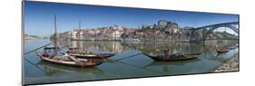 Ponte de Dom Luis I and Port Carrying Barcos, Porto, Portugal-Alan Copson-Mounted Photographic Print