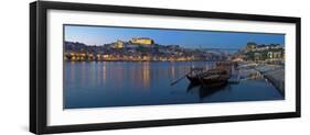 Ponte de Dom Luis I and Port Carrying Barcos, Porto, Portugal-Alan Copson-Framed Photographic Print