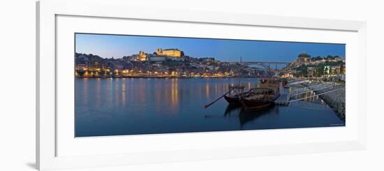 Ponte de Dom Luis I and Port Carrying Barcos, Porto, Portugal-Alan Copson-Framed Photographic Print