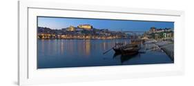 Ponte de Dom Luis I and Port Carrying Barcos, Porto, Portugal-Alan Copson-Framed Photographic Print