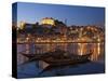 Ponte de Dom Luis I and Port Carrying Barcos, Porto, Portugal-Alan Copson-Stretched Canvas