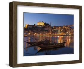 Ponte de Dom Luis I and Port Carrying Barcos, Porto, Portugal-Alan Copson-Framed Photographic Print