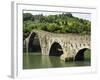 Ponte Del Diavolo or Ponte Della Maddalena, Borgo a Mozzano, Lucca, Tuscany, Italy, Europe-Nico Tondini-Framed Photographic Print
