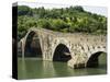 Ponte Del Diavolo or Ponte Della Maddalena, Borgo a Mozzano, Lucca, Tuscany, Italy, Europe-Nico Tondini-Stretched Canvas