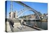 Ponte Dom Luis I Bridge over the Douro River, UNESCO World Heritage Site, Oporto, Portugal, Europe-G and M Therin-Weise-Stretched Canvas