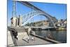 Ponte Dom Luis I Bridge over the Douro River, UNESCO World Heritage Site, Oporto, Portugal, Europe-G and M Therin-Weise-Mounted Photographic Print