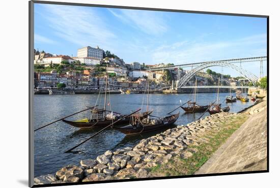 Ponte Dom Luis I Bridge over the Douro River, UNESCO World Heritage Site, Oporto, Portugal, Europe-G and M Therin-Weise-Mounted Photographic Print