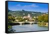 Ponte Garibaldi, River Adige, Verona, UNESCO World Heritage Site, Veneto, Italy, Europe-Nico-Framed Stretched Canvas