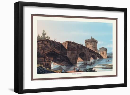 Ponte Lugano-M. Dubourg-Framed Art Print