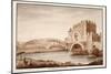 Ponte Nomentano, or Lamentano, 1833-Agostino Tofanelli-Mounted Giclee Print