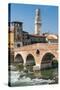 Ponte Pietra, River Adige, Verona, UNESCO World Heritage Site, Veneto, Italy, Europe-Nico-Stretched Canvas