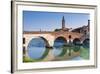 Ponte Pietra, Verona, River Adige, UNESCO World Heritage Site, Veneto, Italy, Europe-Nico-Framed Photographic Print