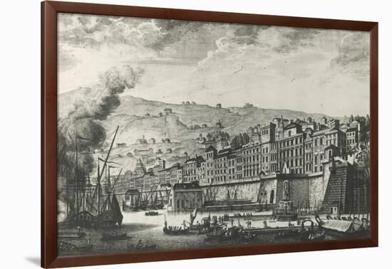 Ponte Reale in Genoa, Italy, 18th Century-null-Framed Giclee Print