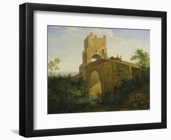 Ponte Salaro Near Rome, 1830-Ludwig Richter-Framed Giclee Print