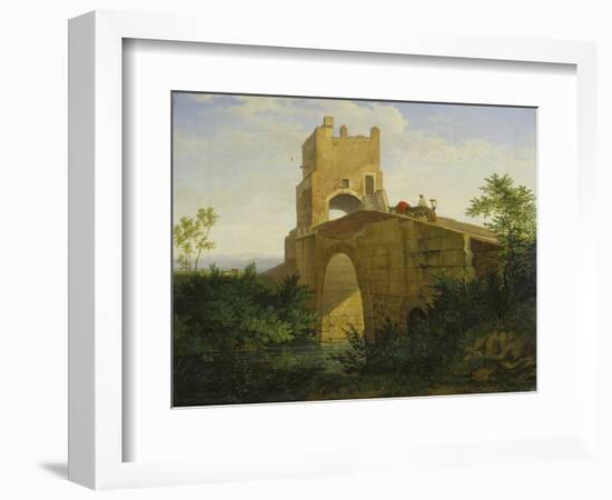 Ponte Salaro Near Rome, 1830-Ludwig Richter-Framed Giclee Print