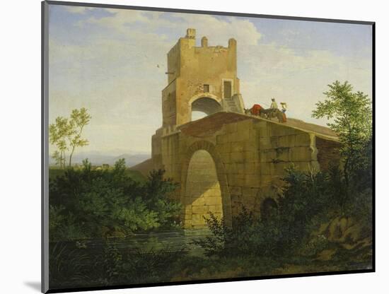 Ponte Salaro Near Rome, 1830-Ludwig Richter-Mounted Giclee Print