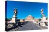 Ponte Sant'Angelo, Mausoleum of Hadrian (Castel Sant'Angelo), Rome-Nico Tondini-Stretched Canvas