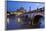 Ponte Sant'Angelo on the River Tiber and the Castel Sant'Angelo at Night, Rome, Lazio, Italy-Stuart Black-Framed Photographic Print