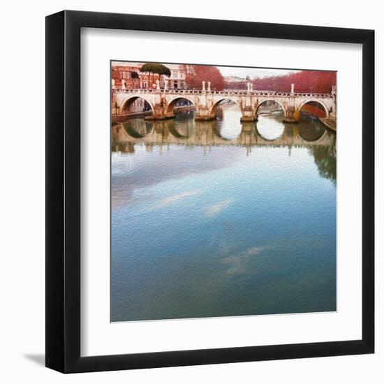 Ponte Sant' Angelo, Rome-Tosh-Framed Art Print