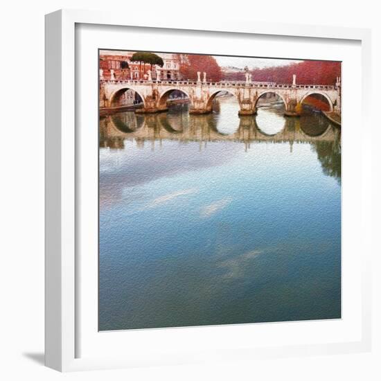 Ponte Sant' Angelo, Rome-Tosh-Framed Art Print