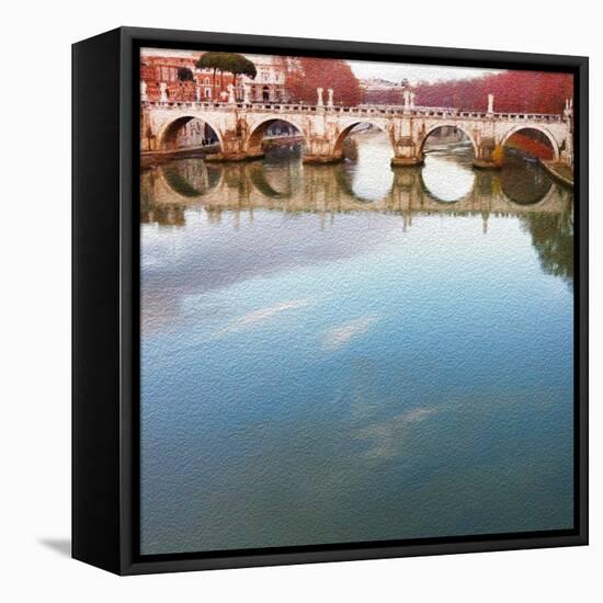 Ponte Sant' Angelo, Rome-Tosh-Framed Stretched Canvas