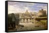 Ponte Sant'Angelo, Rome-Gaspar van Wittel-Framed Stretched Canvas