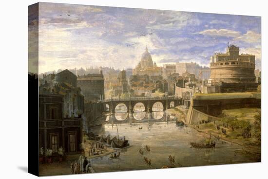 Ponte Sant'Angelo, Rome-Gaspar van Wittel-Stretched Canvas